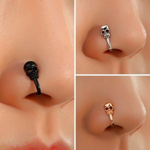 Skull Nose Ring Cuff